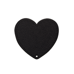 Clip coeur noir - sac à main personnalisable - And Joy
