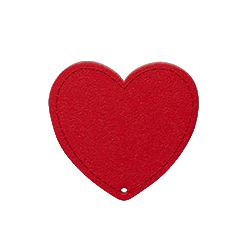 Clip coeur rouge - sac à main personnalisable - And Joy