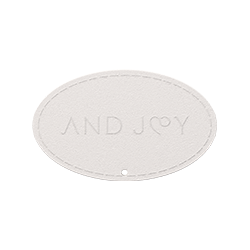Clip oval blanc - sac à main personnalisable - And Joy