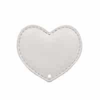 Coeur perforé - Blanc
