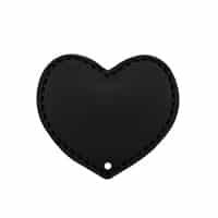 Coeur perforé - Noir