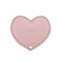 Coeur perforé - Rose