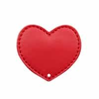 Coeur perforé - Rouge