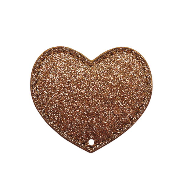 Coeur brun - perforé