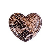 Coeur serpent multicolore - perforé