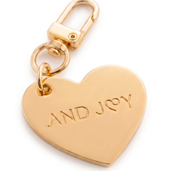 Metal Heart Bag Charm