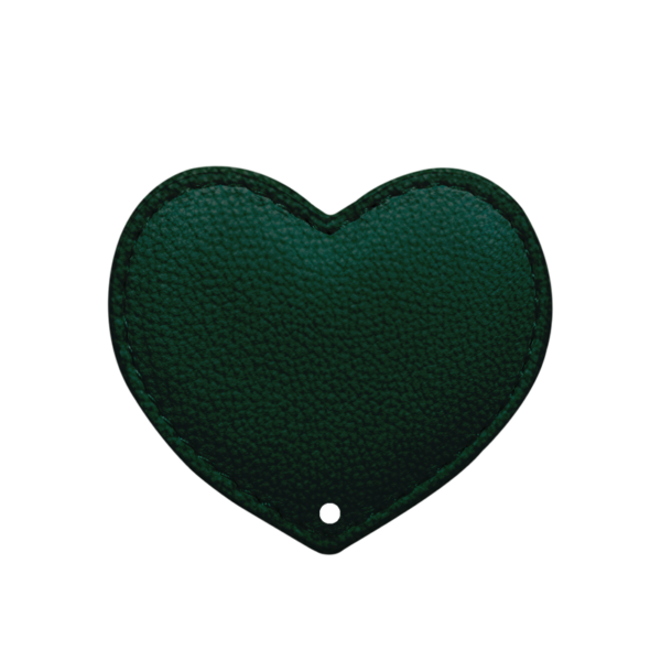 Coeur vert sapin grainé - perforé